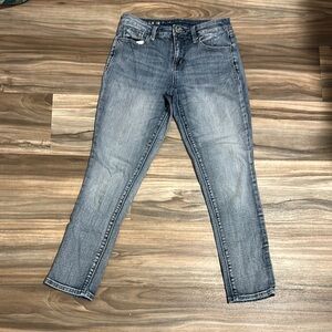 Laurie Felt Women's Petite Pants 2P Light Wash Denim Ankle Skinny Jeans Mid Rise